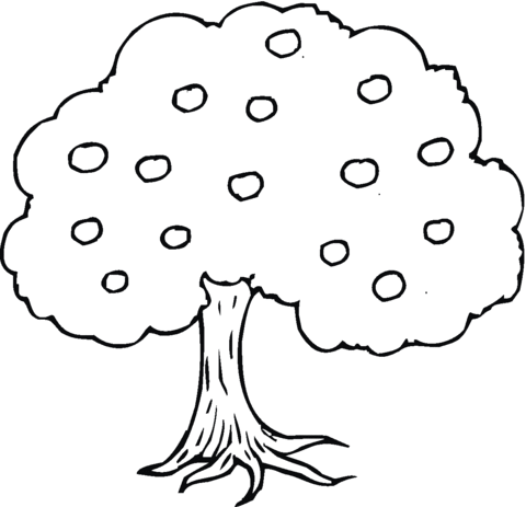 Apple Tree Coloring Page